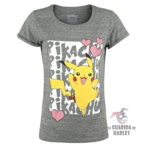camiseta chica pikachu pokemon