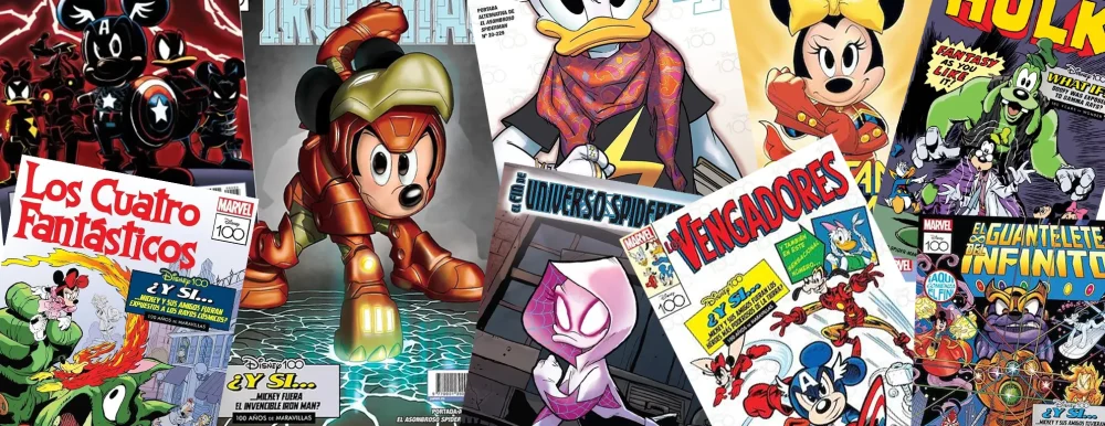 portadas disney 100 marvel
