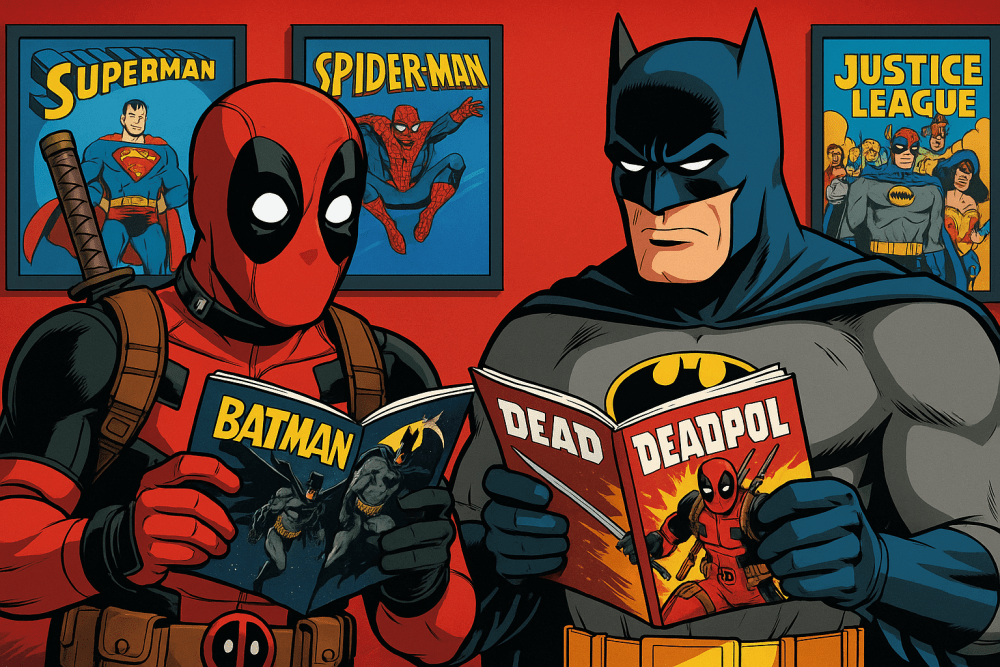 Batman de Deadpool Masacre Crossover Marvel Dc