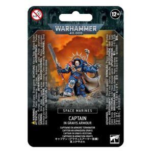 warhammer 40.000: marines espaciales capitán en armadura gravis