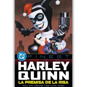 Portada Cómics DC finest. harley quinn la premisa de la risa