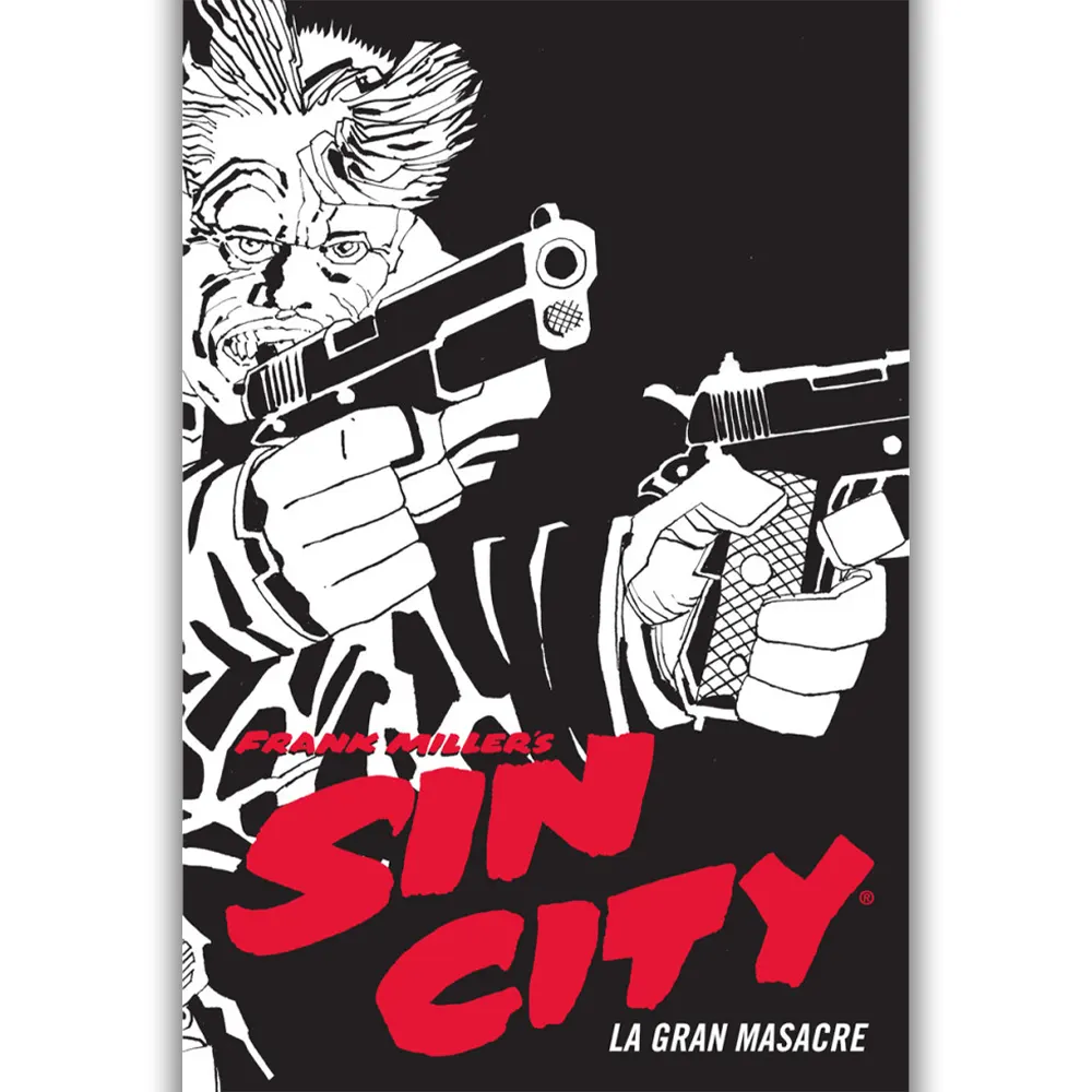 Portada Cómic sin city 3. la gran masacre. ed. cartoné