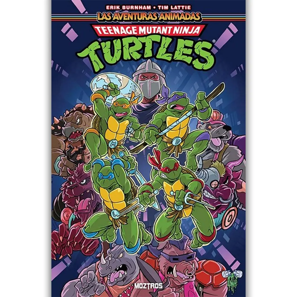Portada Cómic teenage mutant ninja turtles : las aventuras animadas 01