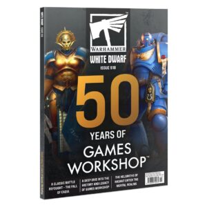 warhammer revista oficial: white dwarf 518 (noviembre 2025) (inglés) reglas exclusivas gw 50 aniversario