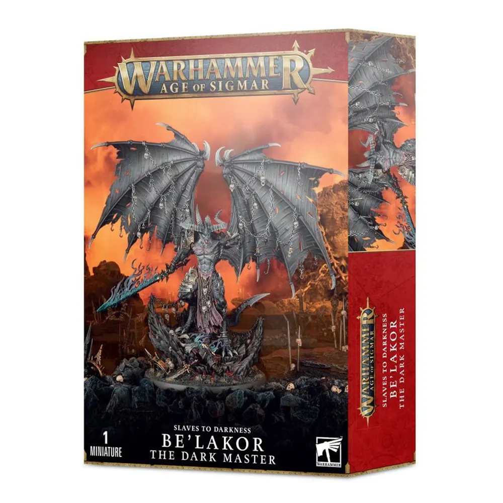 Caja warhammer age of sigmar: esclavos de la oscuridad belakor el senor oscuro