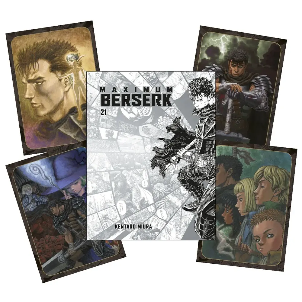 Portada Manga berserk maximum 21 (portada alternativa + 4 postales)
