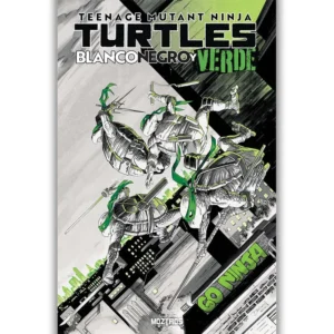 Portada Cómic tmnt: blanco negro y verde