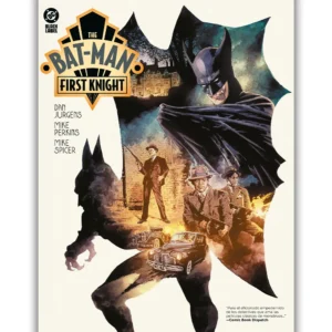 Portada Cómic dc black label. the bat man: first knight