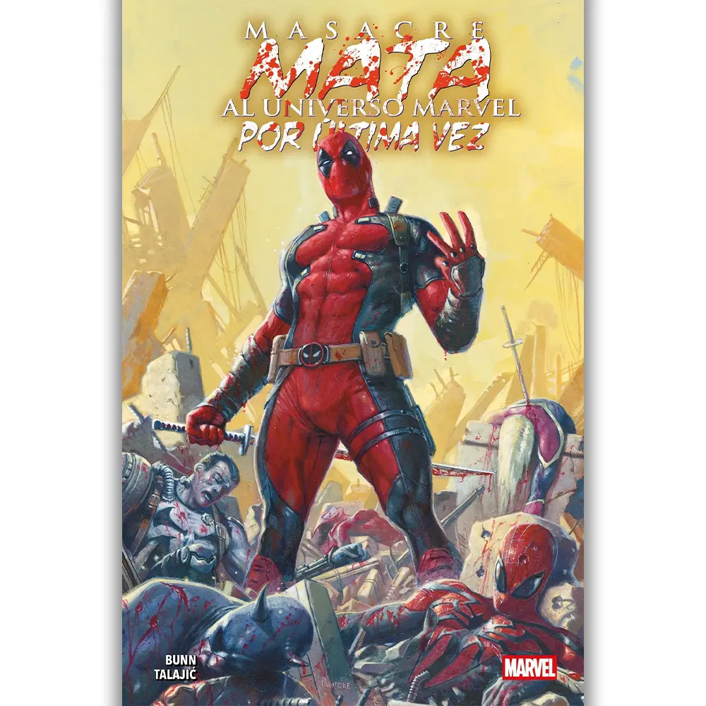 Portada Cómic masacre mata al universo marvel por ultima vez