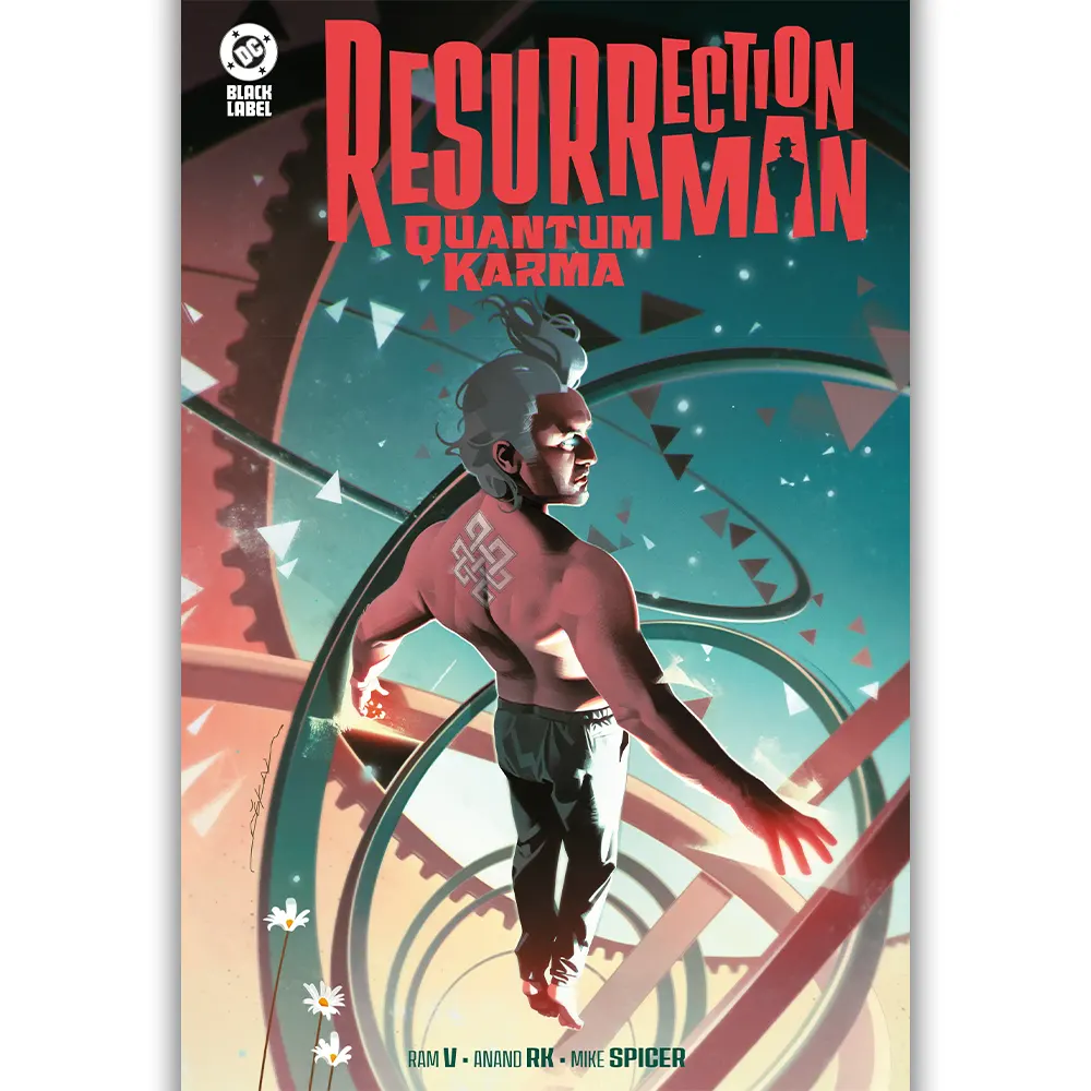 Portada Cómic dc black label. resurrection man: quantum karma