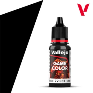 Portada pintura vallejo: game color 6 negro 18 ml 72051