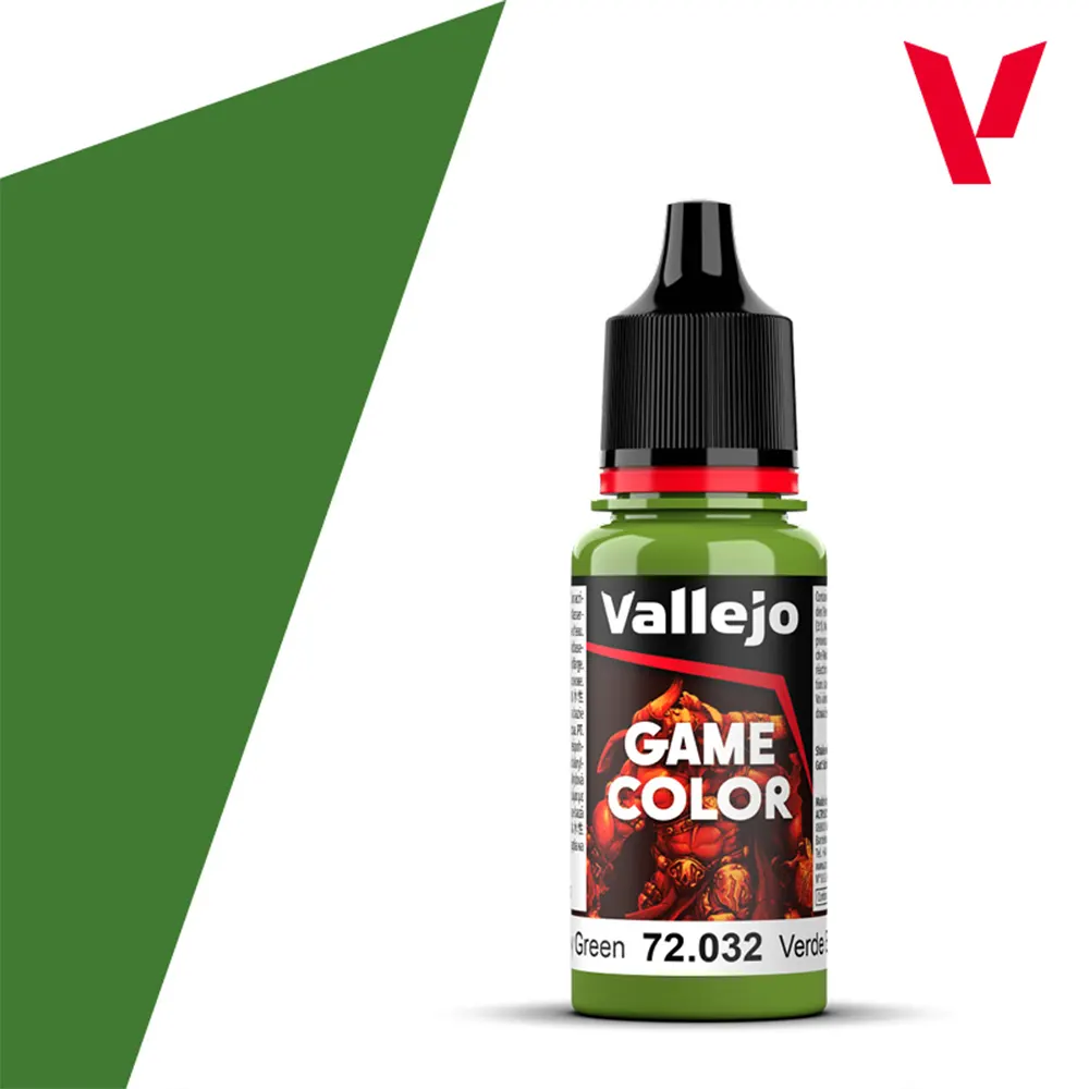 Portada pintura vallejo: game color 6 verde escorpena 18 ml 72032