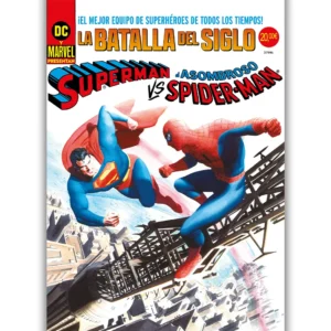 Portada Cómic superman vs. el asombroso spiderman. portada alex ross
