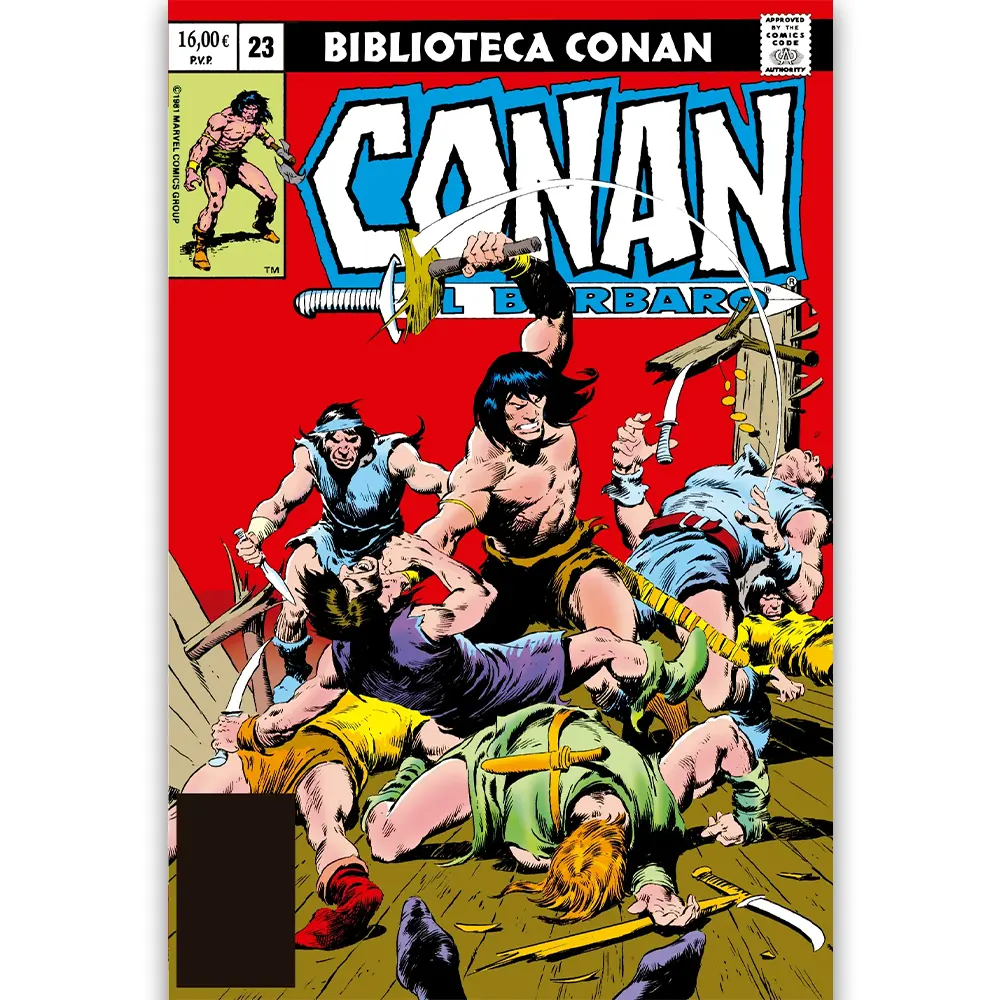 Portada Cómic biblioteca conan. conan el barbaro 23