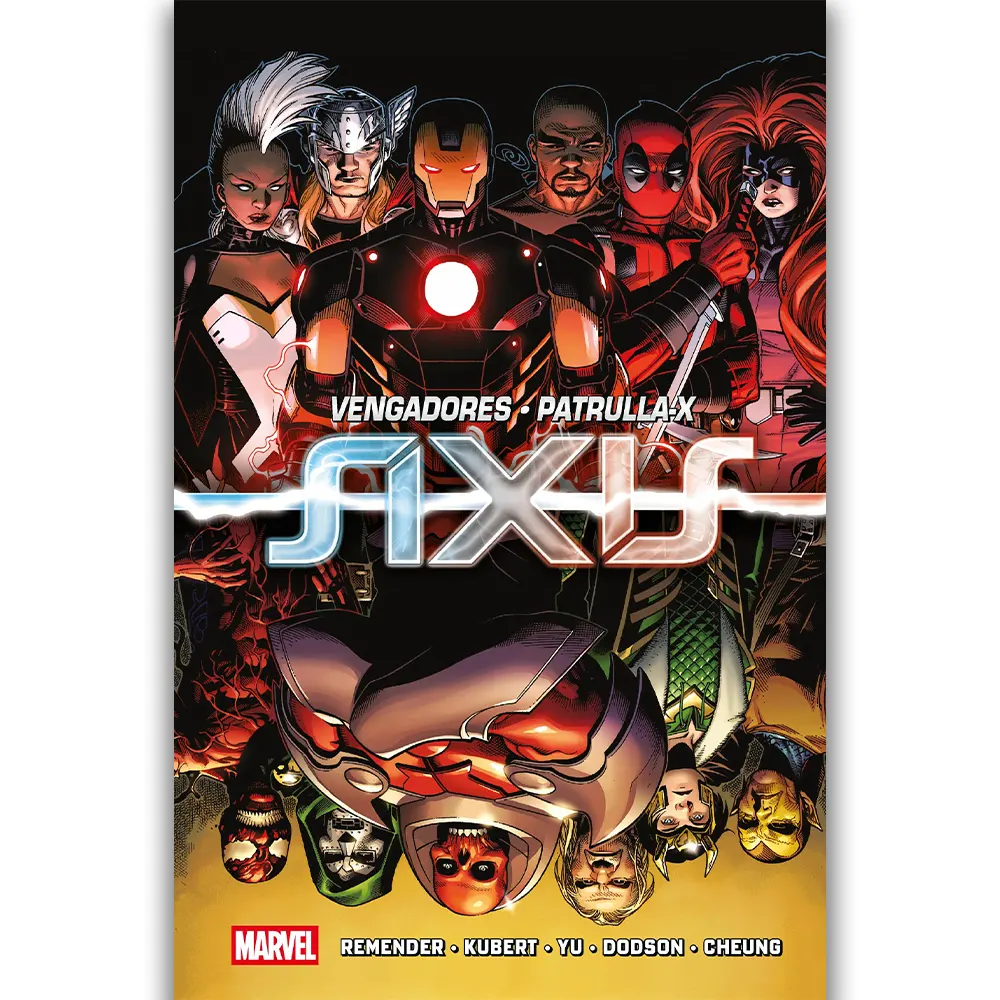 Portada Cómic marvel essentials 47 vengadores/patrulla x axis