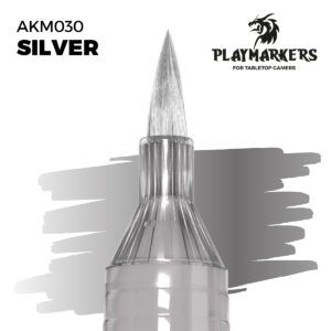 rotulador ak playmarker akm030 plata (silver)