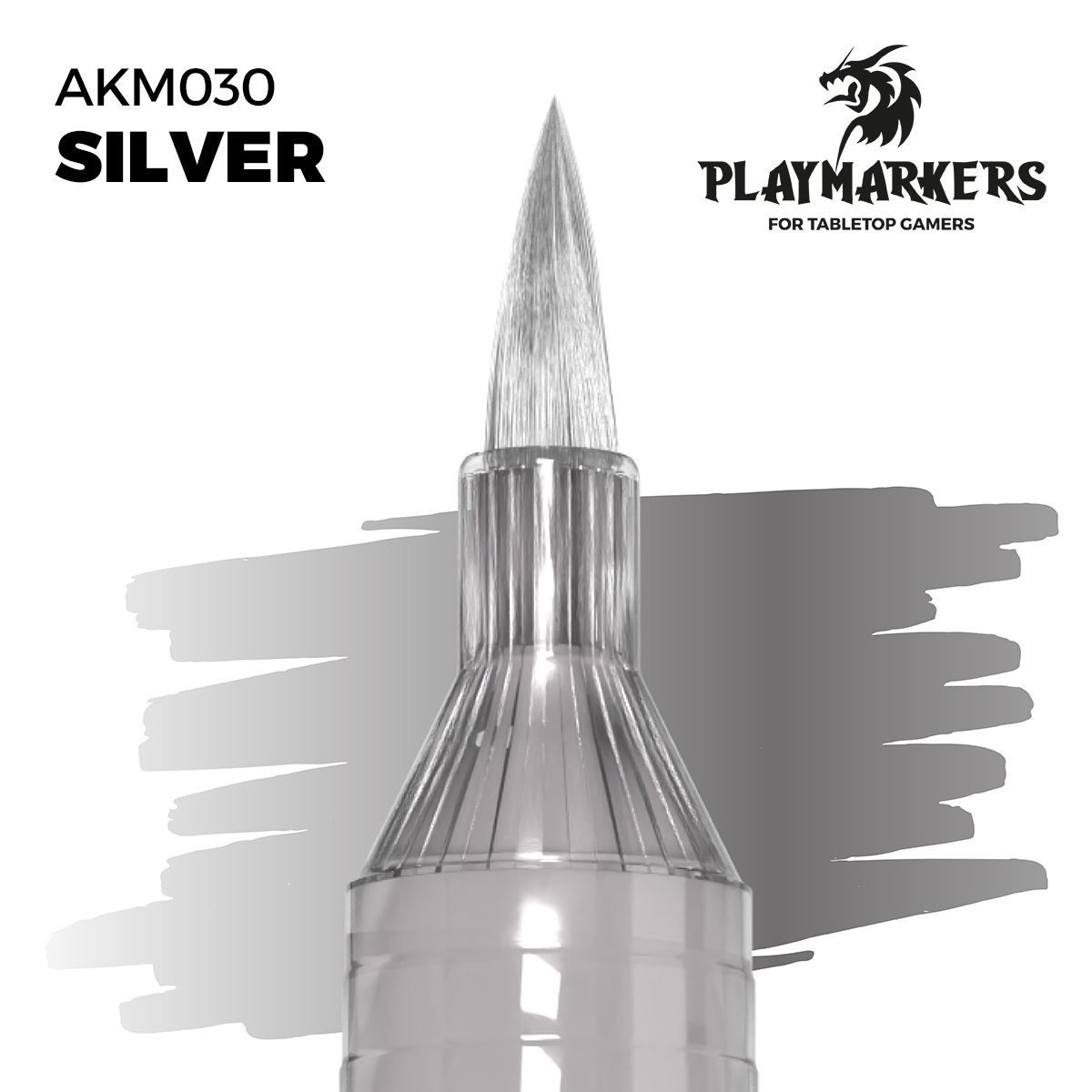rotulador ak playmarker akm030 plata (silver)